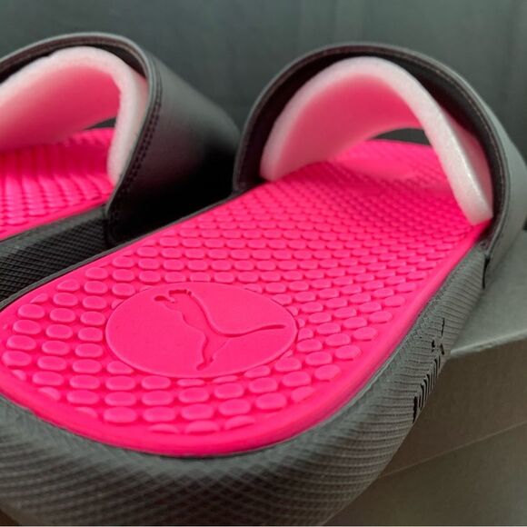 Puma Cool Cat Pink And Silver Women’s Slides - Picture 3 of 9